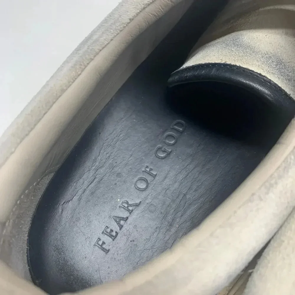Fear Of God FOG Sneakers Lace Up Seventh Suede PlatformLight Gray Mens Size US 8